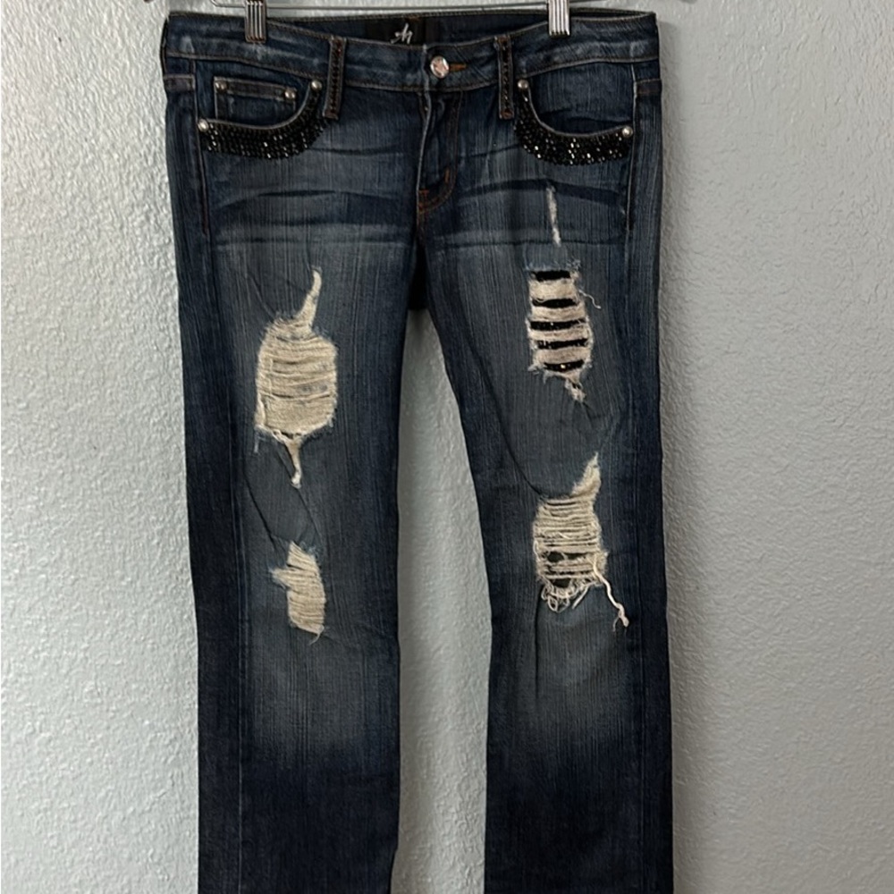 A7 Women’s Swarovski Rhinestone Jeans Size 29